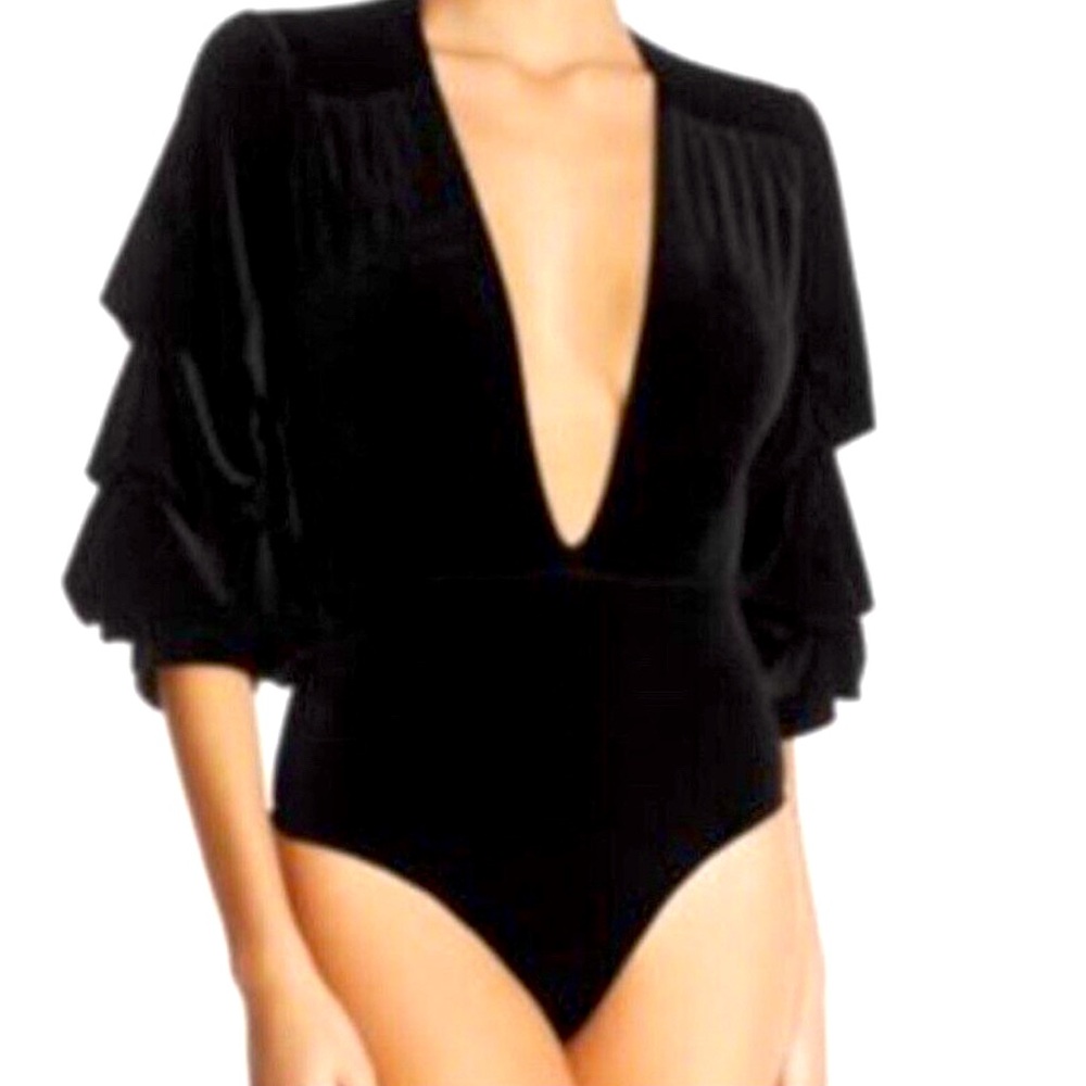 Misa Velvet Bodysuit Size M